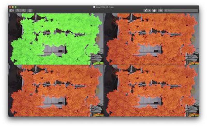 Farm greenhouse automatization image processing with OpenCV vegetation mask and crop monitoring automation
